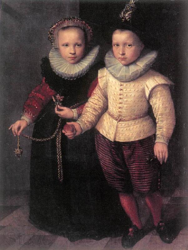 KETEL, Cornelis Double Portrait of a Brother and Sister sg Spain oil painting art